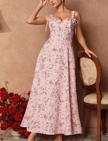 Rochie lunga Savoree, floral print