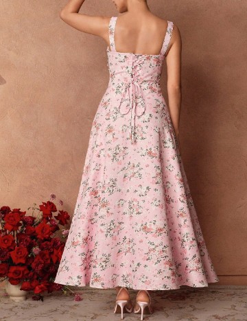 Rochie lunga Savoree, floral print