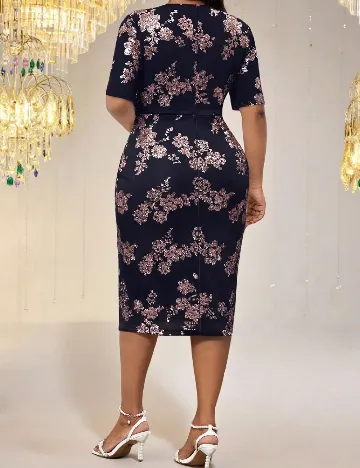 Rochie medie SHEIN CURVE, negru