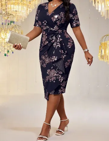 Rochie medie SHEIN CURVE, negru