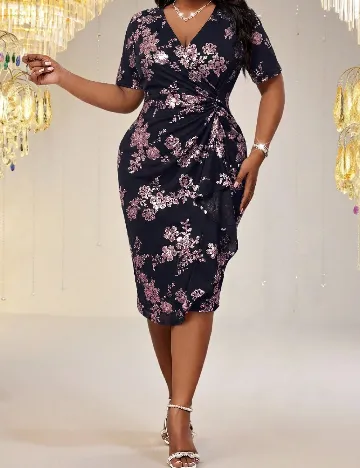 Rochie medie SHEIN CURVE, negru