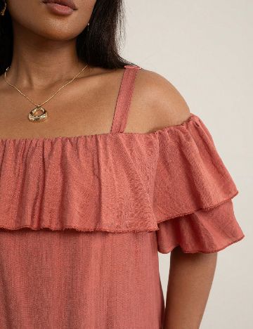 Bluza SHEIN CURVE, roz pudra inchis