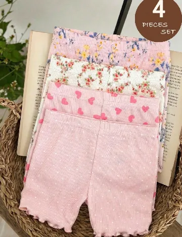 Set Pantaloni scurti Shein Kids, mix culori