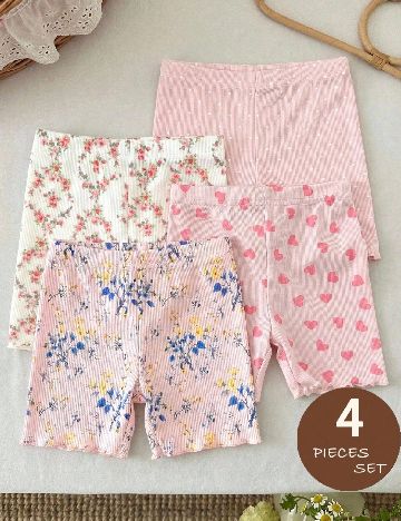 Set Pantaloni scurti Shein Kids, mix culori