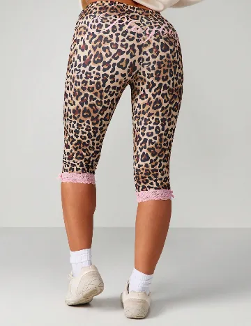 Colanti trei sferturi Missguided, animal print