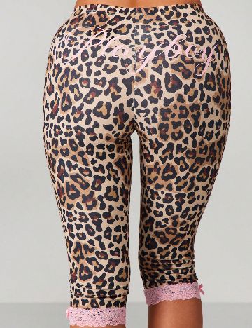 Colanti trei sferturi Missguided, animal print