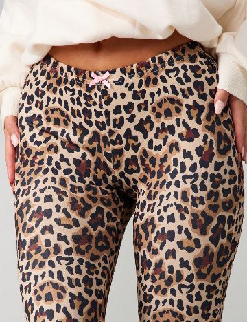 Colanti trei sferturi Missguided, animal print