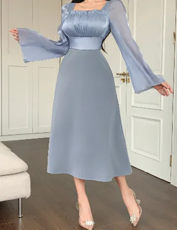 Rochie medie Dazy, albastru