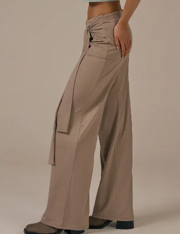 Pantaloni Musera, crem