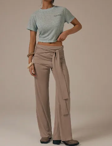 Pantaloni Musera, crem