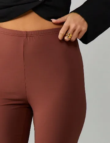 Colanti trei sferturi Missguided, maro