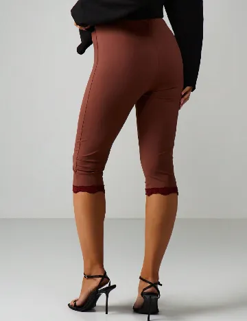 Colanti trei sferturi Missguided, maro