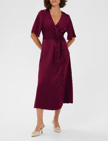 Rochie medie Kaffe, visiniu