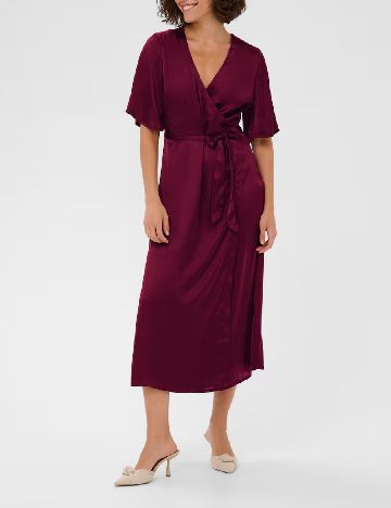 Rochie medie Kaffe, visiniu