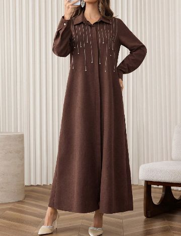 Rochie lunga SHEIN, maro