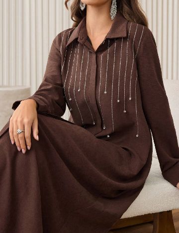 Rochie lunga SHEIN, maro