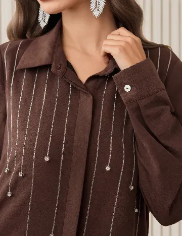 Rochie lunga SHEIN, maro