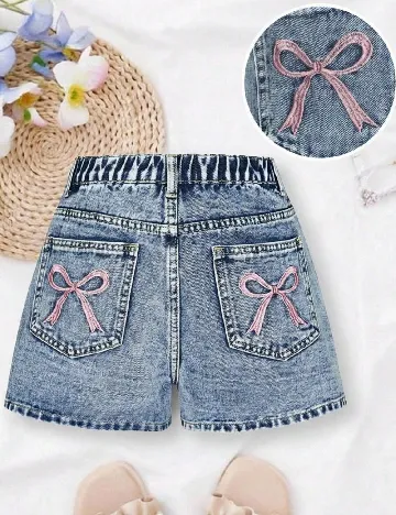 Pantaloni scurti Shein Kids, albastru
