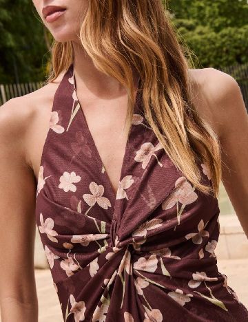Rochie scurta SHEIN, maro
