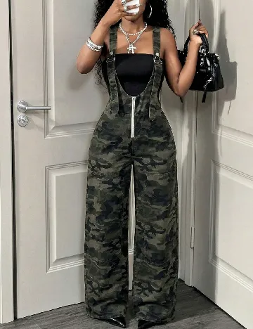 Salopeta SHEIN, army print