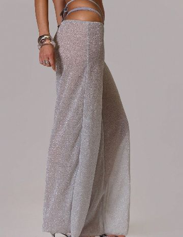 Pantaloni de plaja SHEIN, gri