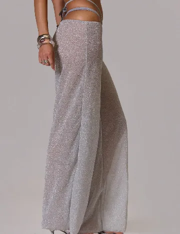 Pantaloni de plaja SHEIN, gri