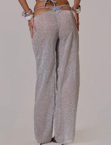 Pantaloni de plaja SHEIN, gri