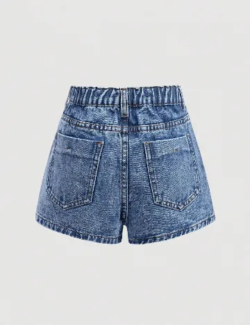Fusta pantalon Shein Kids, albastru
