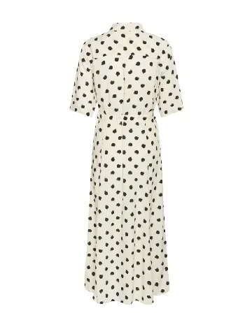 Rochie medie Cream, alb