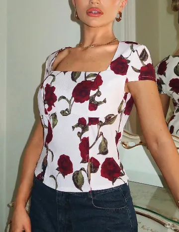 Top SHEIN, alb