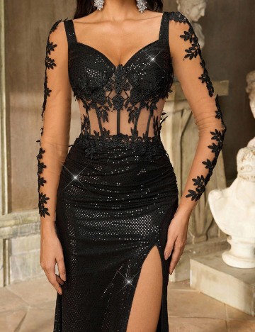 Rochie lunga SHEIN, negru