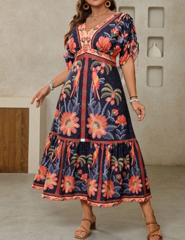 Rochie lunga SHEIN CURVE, mix culori
