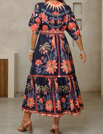 Rochie lunga SHEIN CURVE, mix culori