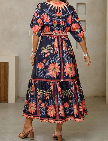 Rochie lunga SHEIN CURVE, mix culori