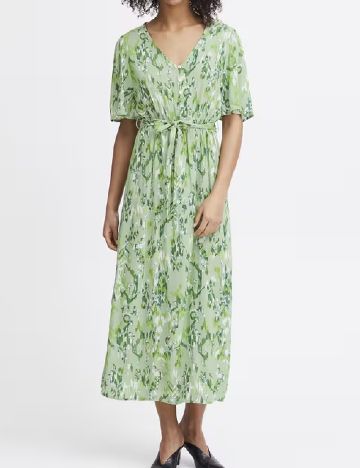 Rochie medie Ichi, verde
