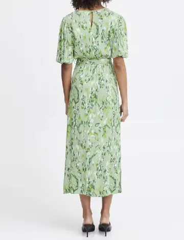Rochie medie Ichi, verde