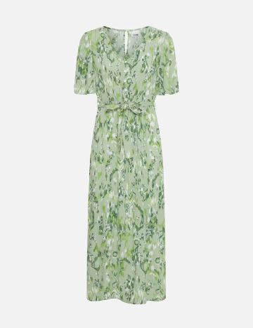 Rochie medie Ichi, verde