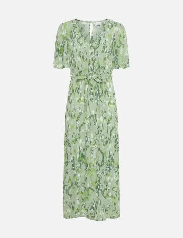 Rochie medie Ichi, verde