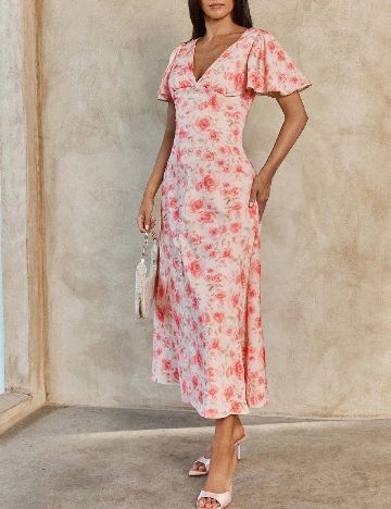 Rochie medie SHEIN, floral print