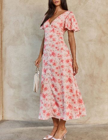 Rochie medie SHEIN, floral print