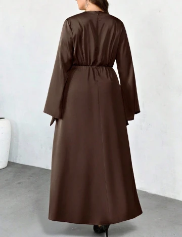 Rochie lunga SHEIN CURVE, maro