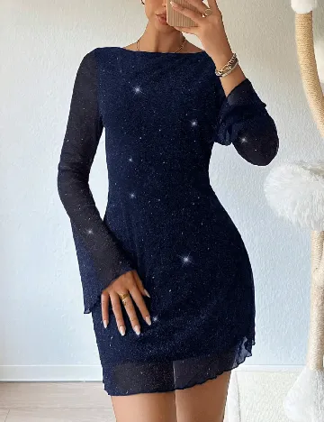 Rochie scurta SHEIN, bleumarin