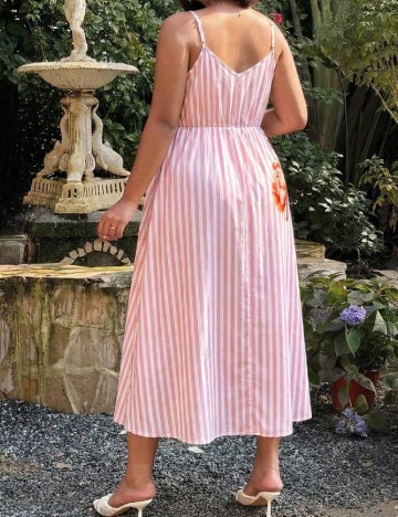 Rochie lunga SHEIN CURVE, roz