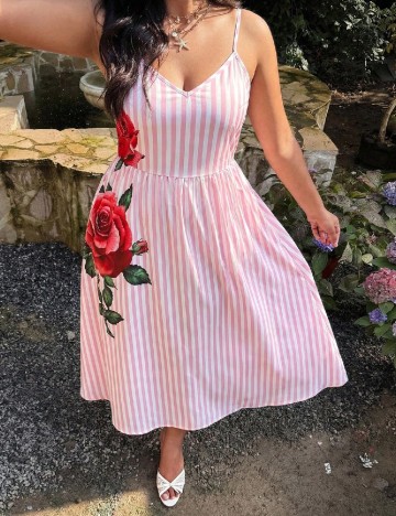 Rochie lunga SHEIN CURVE, roz