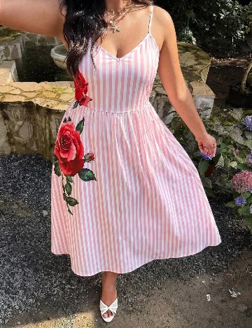 Rochie lunga SHEIN CURVE, roz