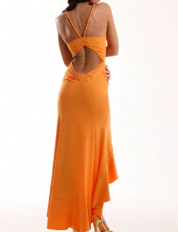Rochie lunga Musera, portocaliu