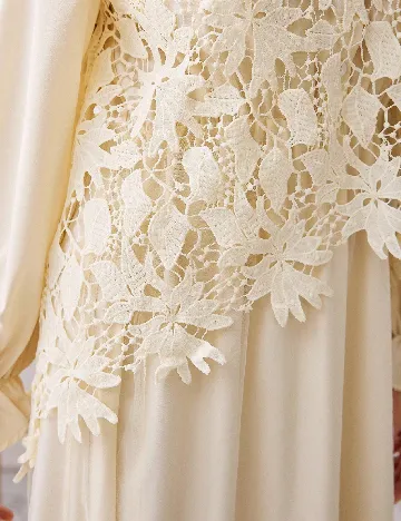Rochie lunga SHEIN, crem