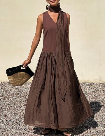 Rochie lunga SHEIN, maro