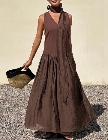 Rochie lunga SHEIN, maro