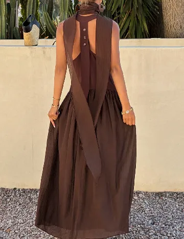 Rochie lunga SHEIN, maro
